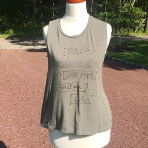 Olive green American Eagle muscle top